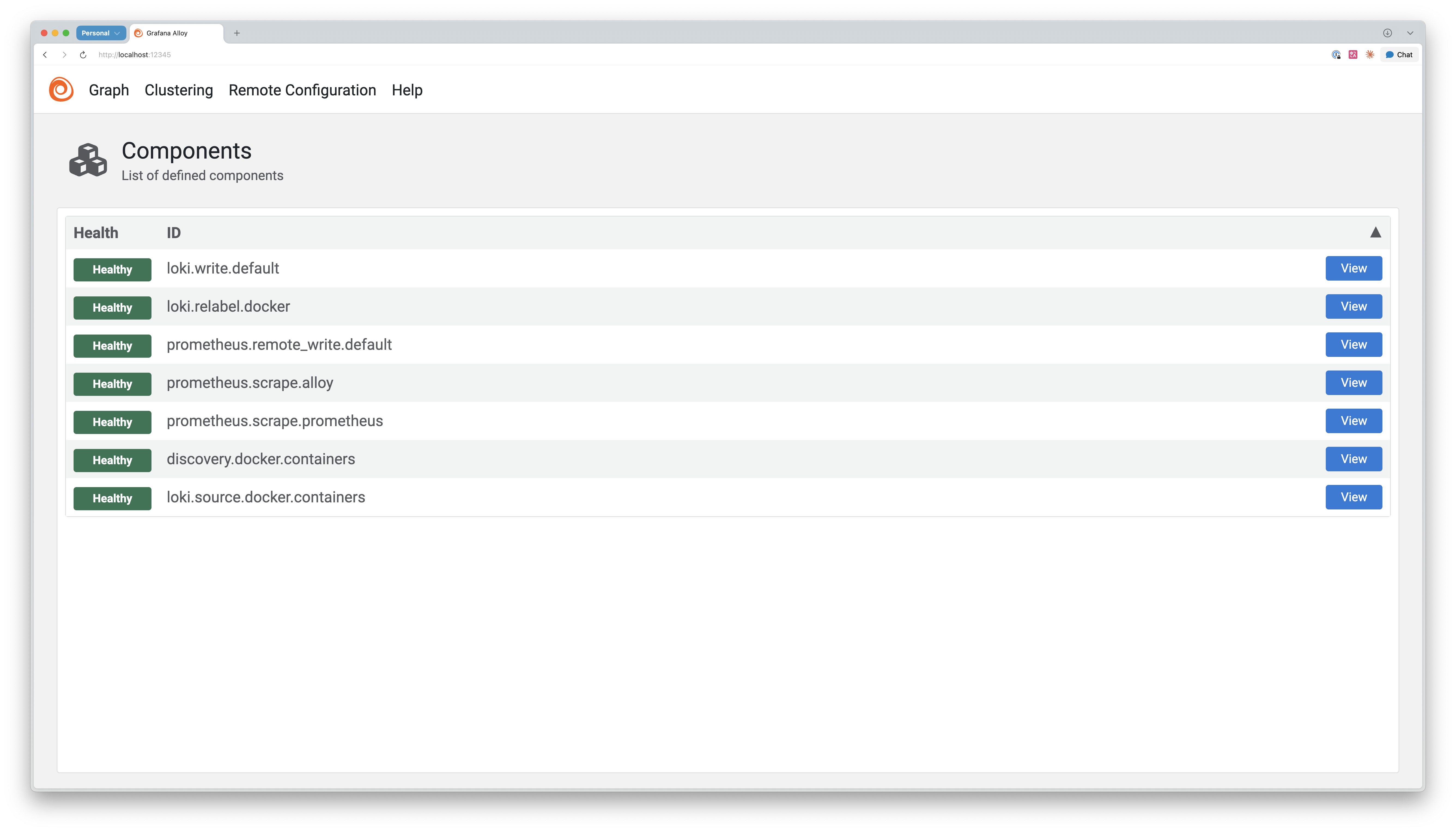 Alloy의 Components 페이지 | 인포그랩 GitLab