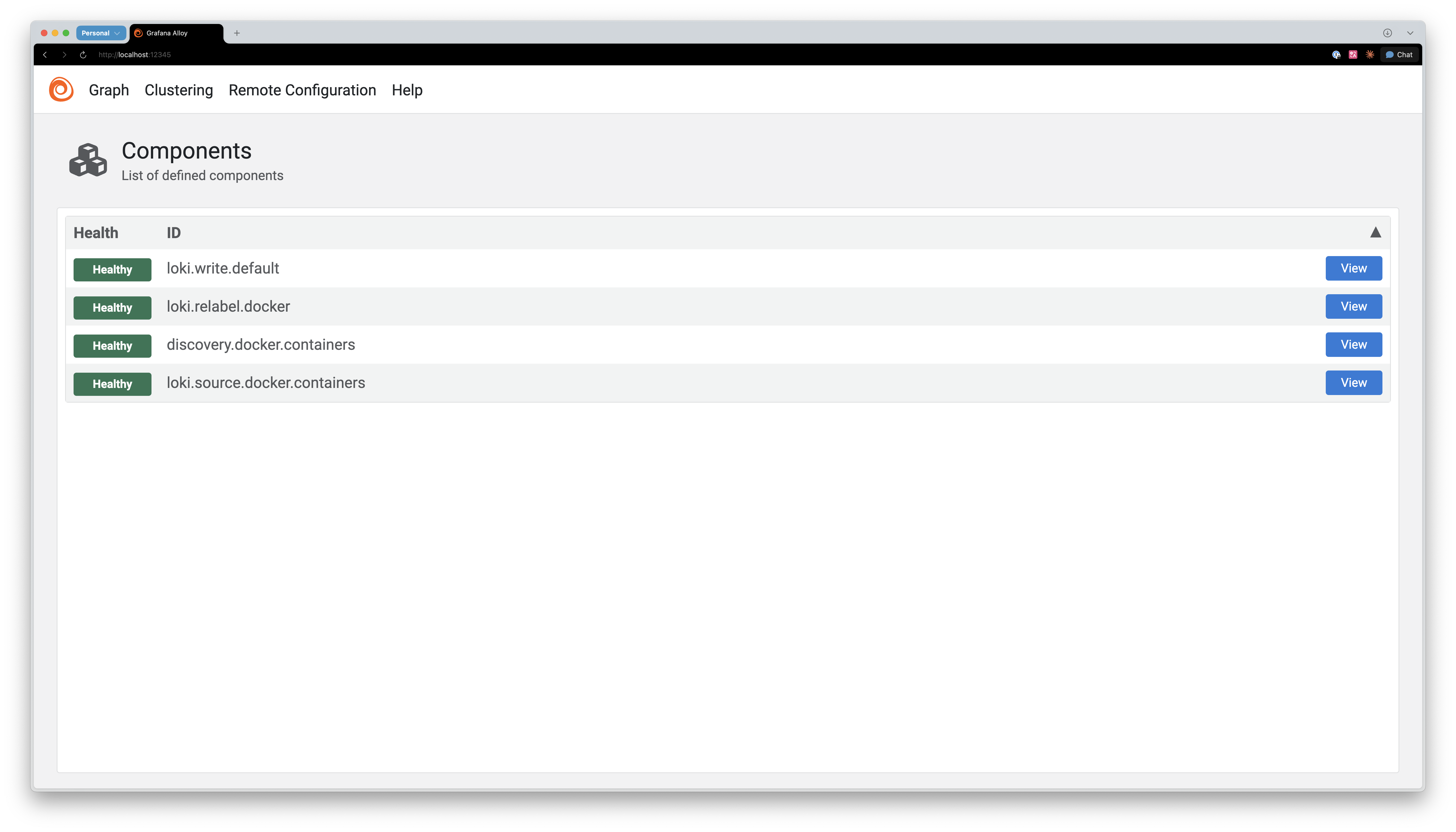 Alloy의 Components 페이지 | 인포그랩 GitLab