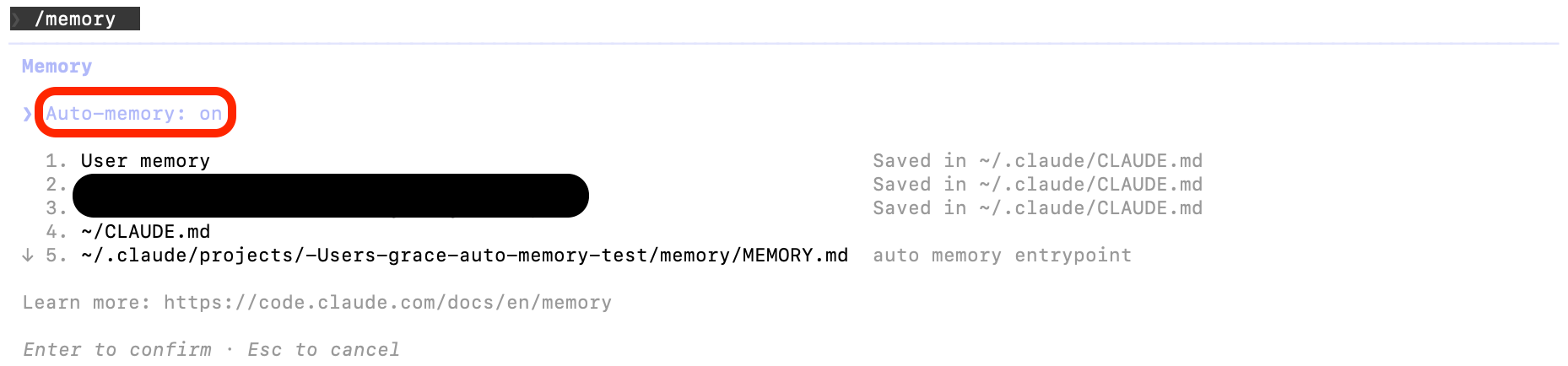 Auto memory 토글과 메모리 파일 목록 | 인포그랩 GitLab