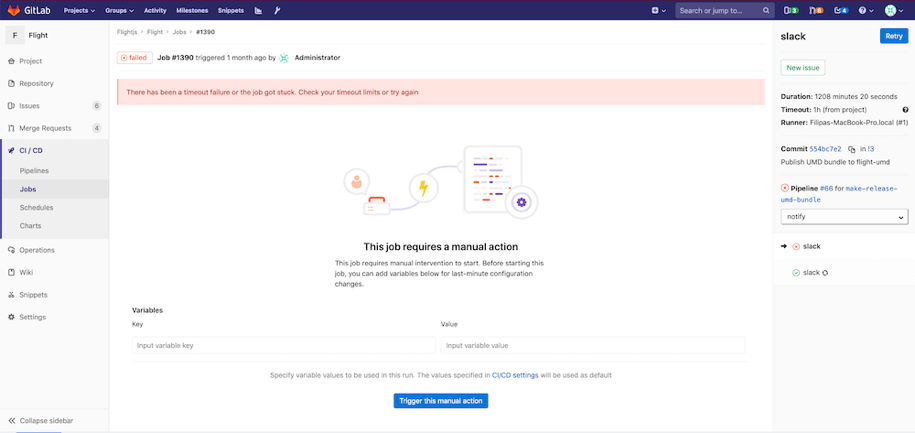 GitLab CI/CD Job 재정의 | 인포그랩 GitLab